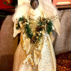 Christmas in July black African angel display beautiful new 18" hobby lobby